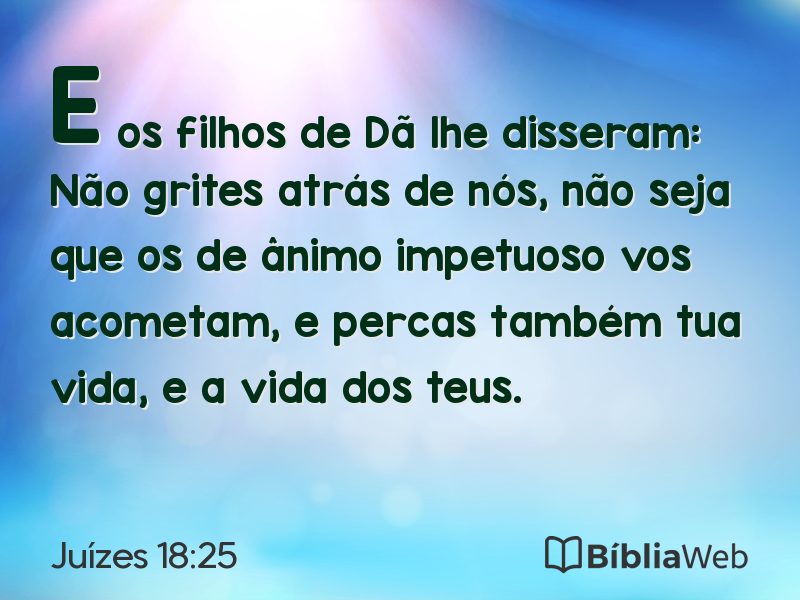 Juízes 18:25 em imagem para compartilhar