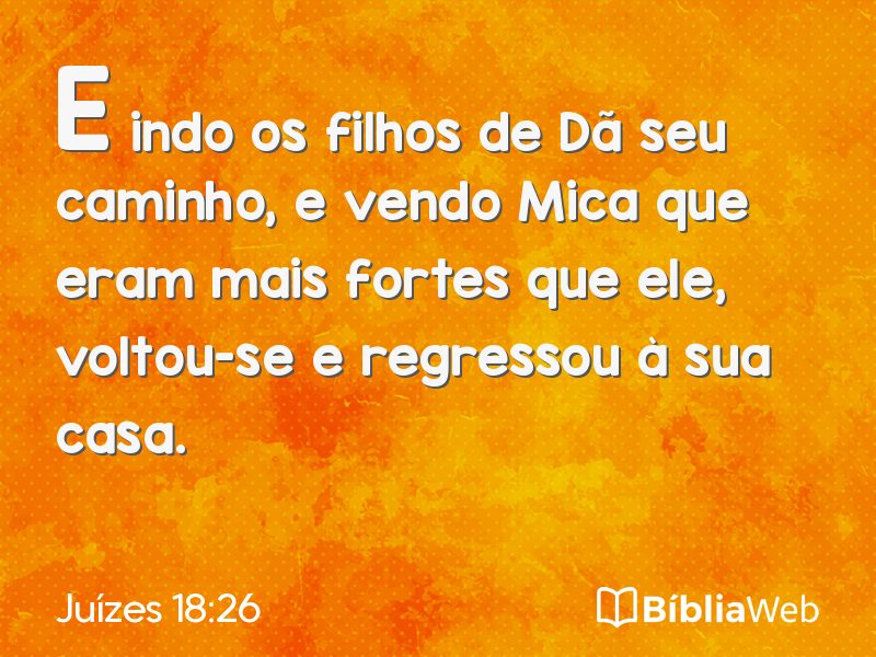 Juízes 18:26 em imagem para compartilhar