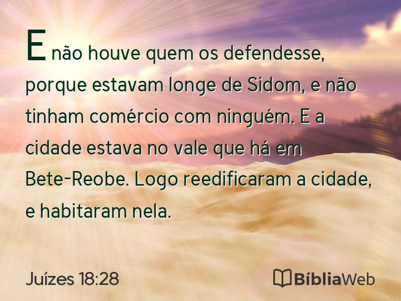 Juízes 18:28 em imagem para compartilhar