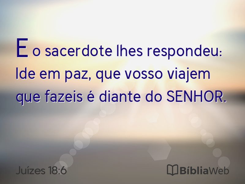 Juízes 18:6 em imagem para compartilhar