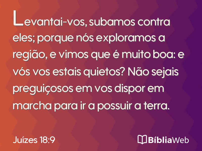 Juízes 18:9 em imagem para compartilhar