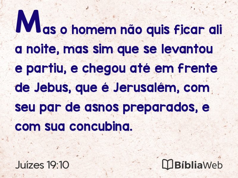 Juízes 19:10 em imagem para compartilhar