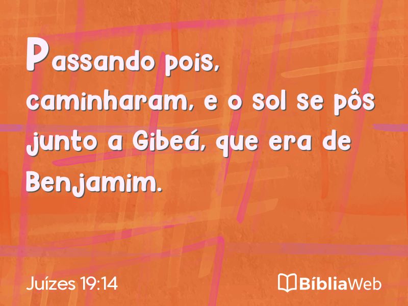 Juízes 19:14 em imagem para compartilhar