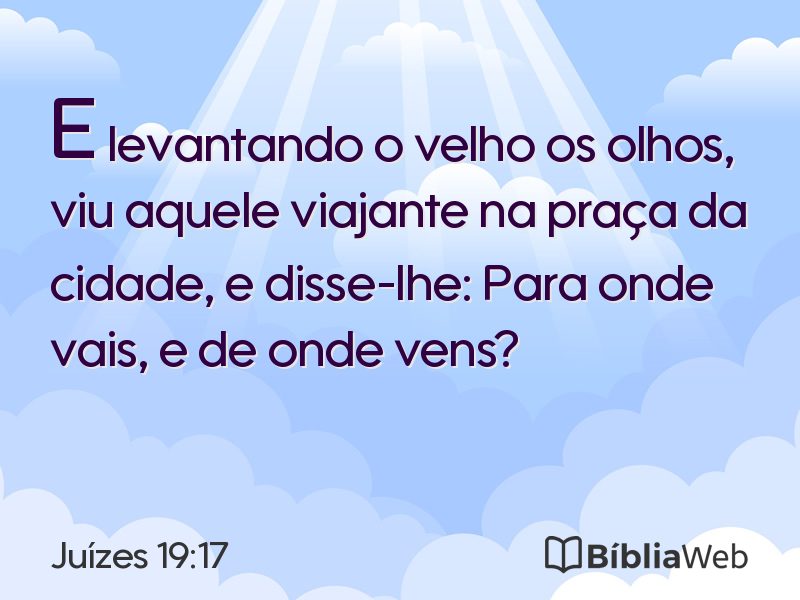 Juízes 19:17 em imagem para compartilhar