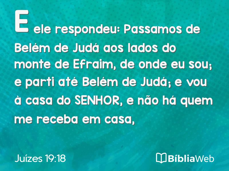 Juízes 19:18 em imagem para compartilhar