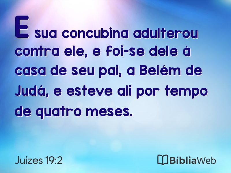 Juízes 19:2 em imagem para compartilhar