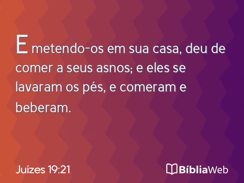 Juízes 19:21 em imagem para compartilhar