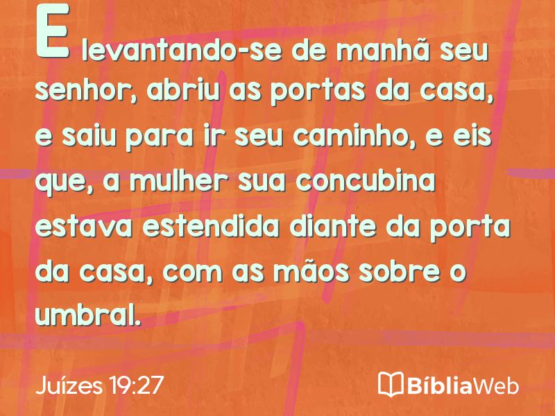 Juízes 19:27 em imagem para compartilhar