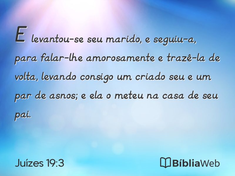 Juízes 19:3 em imagem para compartilhar