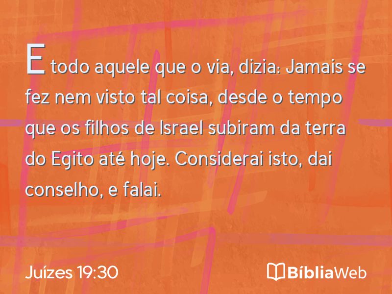 Juízes 19:30 em imagem para compartilhar