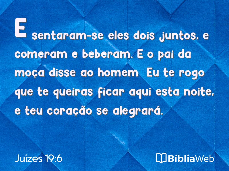 Juízes 19:6 em imagem para compartilhar