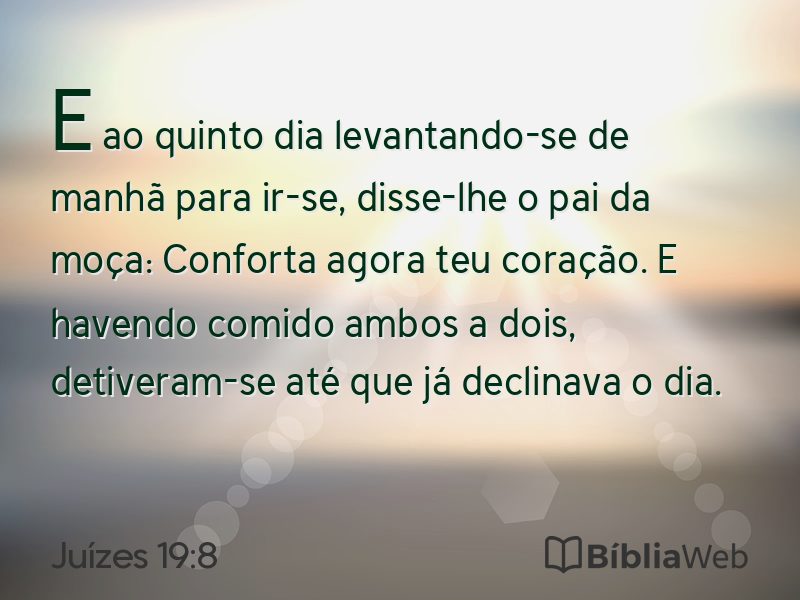Juízes 19:8 em imagem para compartilhar