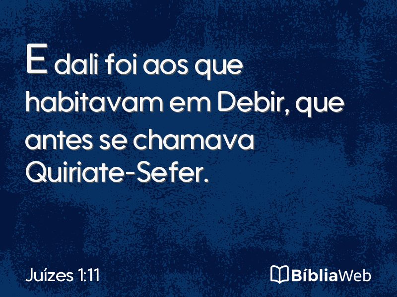 Juízes 1:11 em imagem para compartilhar