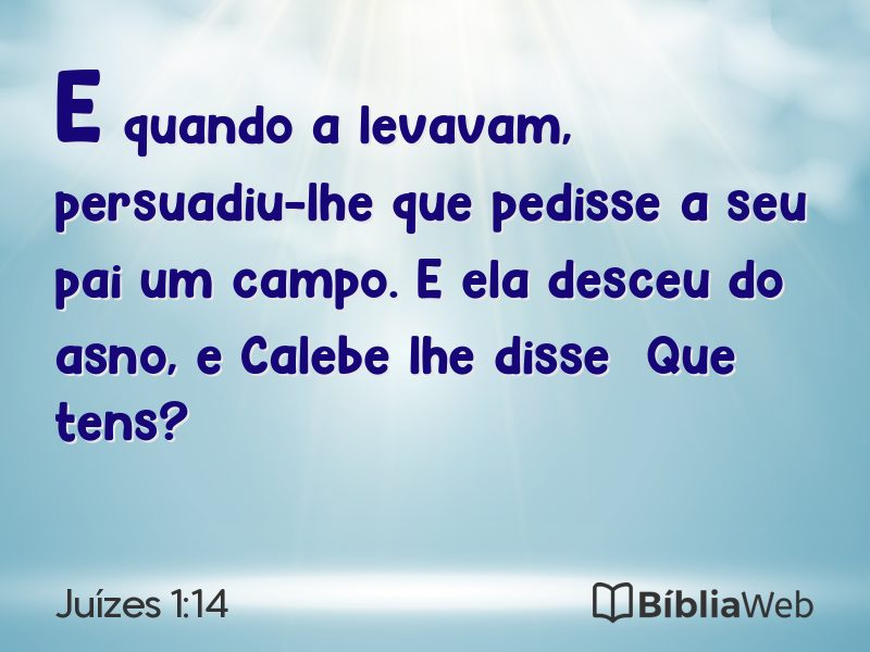 Juízes 1:14 em imagem para compartilhar