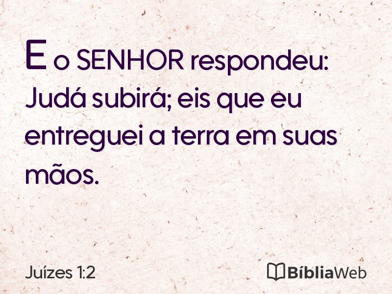 Juízes 1:2 em imagem para compartilhar