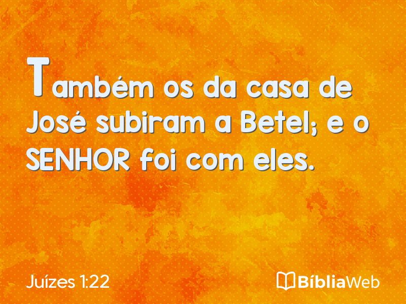 Juízes 1:22 em imagem para compartilhar