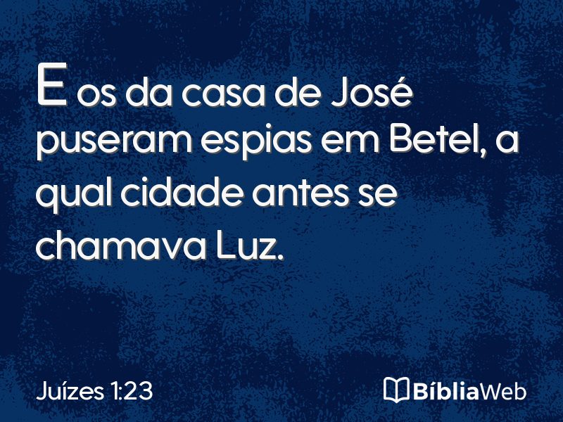 Juízes 1:23 em imagem para compartilhar