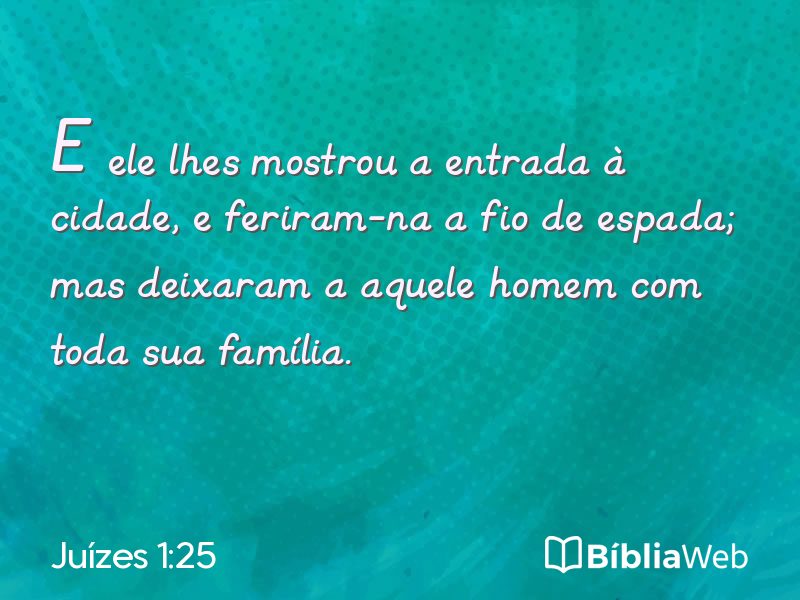 Juízes 1:25 em imagem para compartilhar