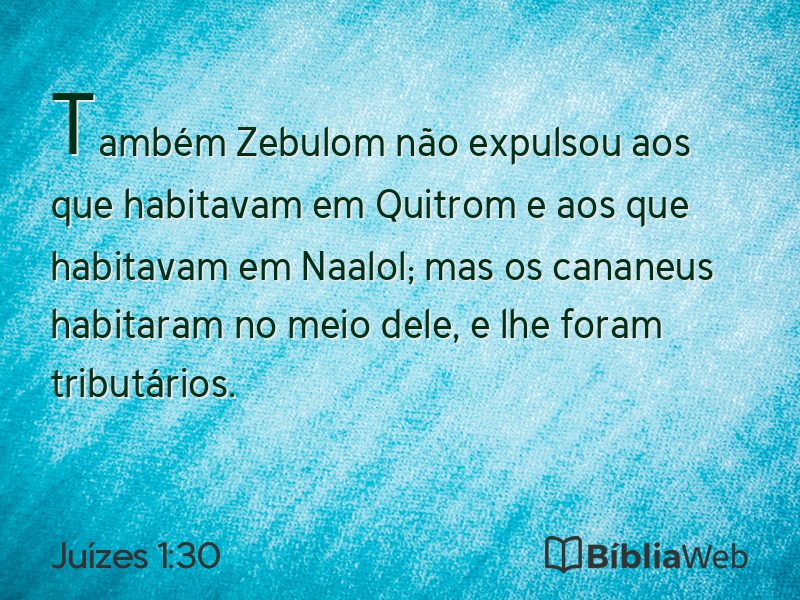 Juízes 1:30 em imagem para compartilhar