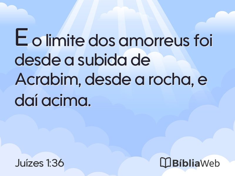 Juízes 1:36 em imagem para compartilhar