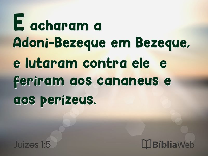 Juízes 1:5 em imagem para compartilhar