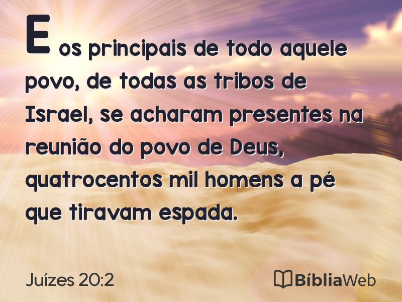 Juízes 20:2 em imagem para compartilhar