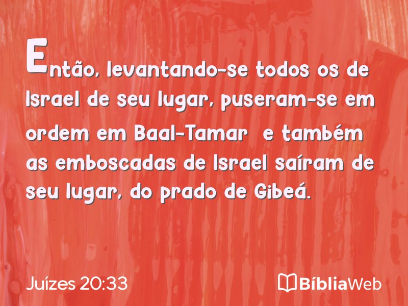 Juízes 20:33 em imagem para compartilhar