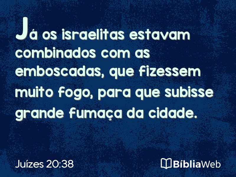 Juízes 20:38 em imagem para compartilhar