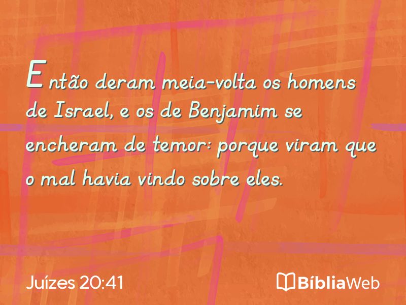 Juízes 20:41 em imagem para compartilhar