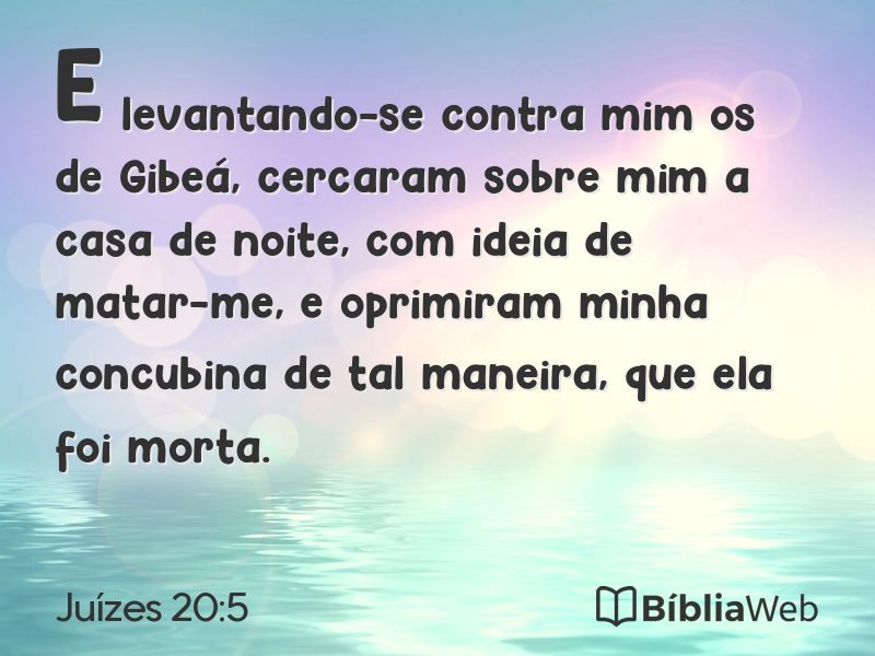 Juízes 20:5 em imagem para compartilhar