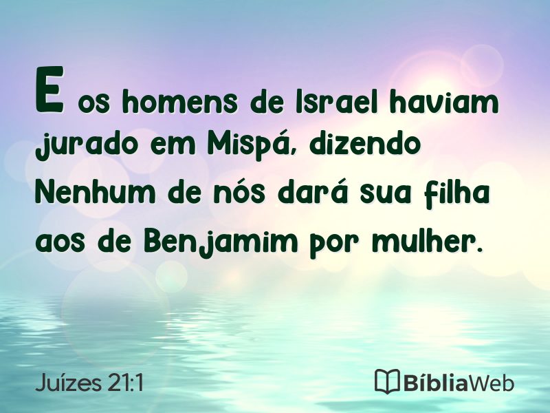 Juízes 21:1 em imagem para compartilhar