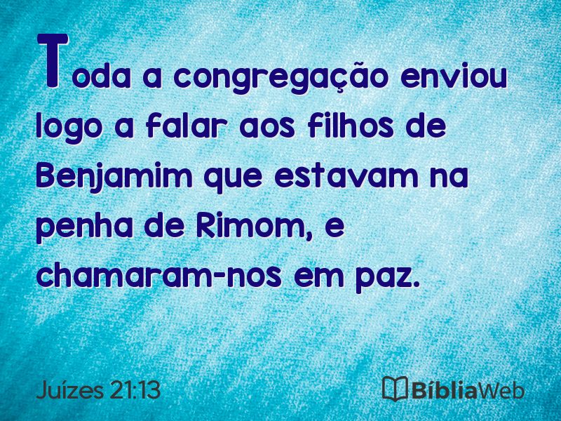 Juízes 21:13 em imagem para compartilhar