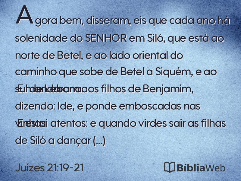 Juízes 21:19-21 em imagem para compartilhar