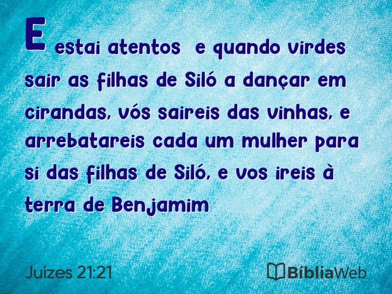 Juízes 21:21 em imagem para compartilhar
