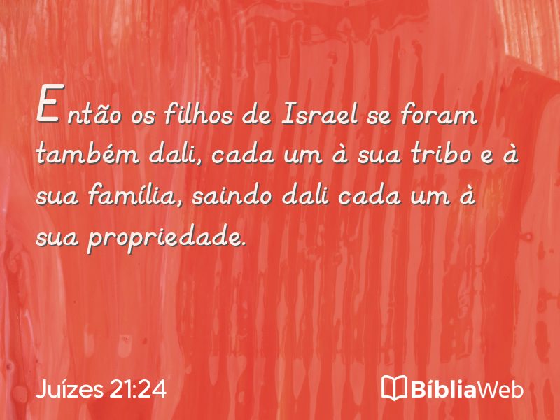 Juízes 21:24 em imagem para compartilhar