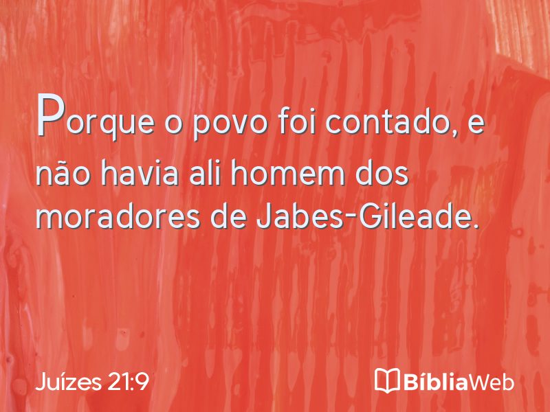 Juízes 21:9 em imagem para compartilhar