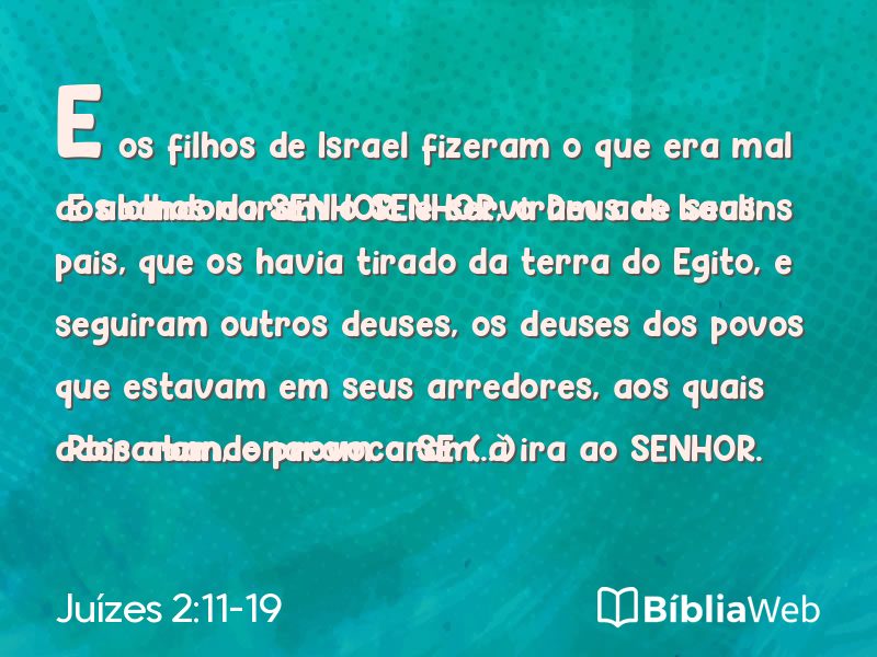 Juízes 2:11-19 em imagem para compartilhar