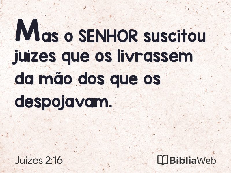 Juízes 2:16 em imagem para compartilhar