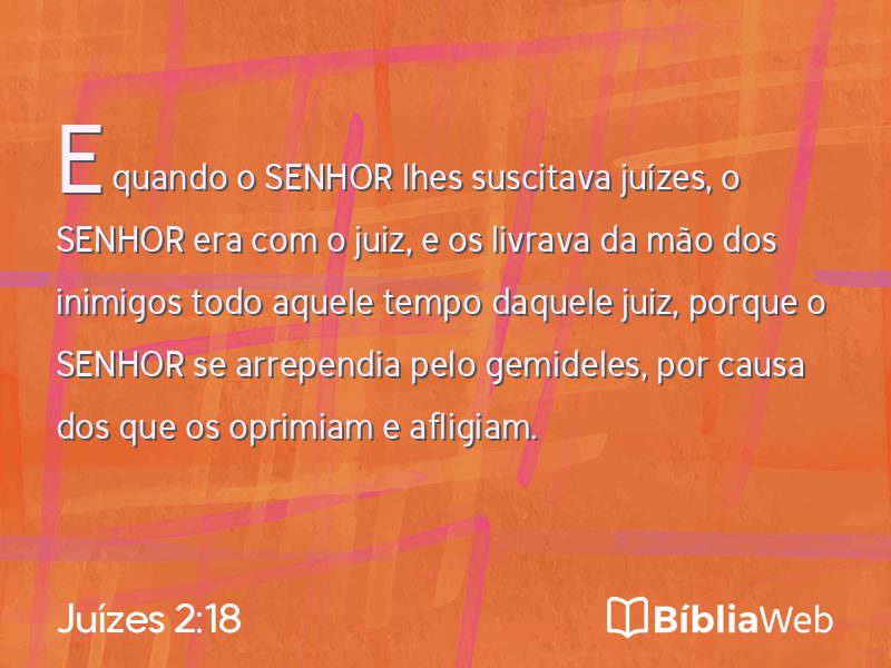 Juízes 2:18 em imagem para compartilhar