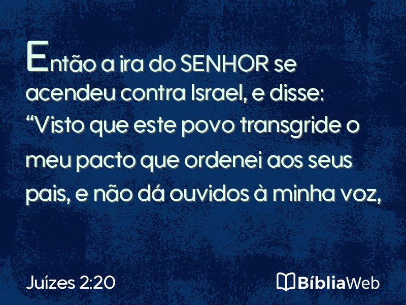 Juízes 2:20 em imagem para compartilhar
