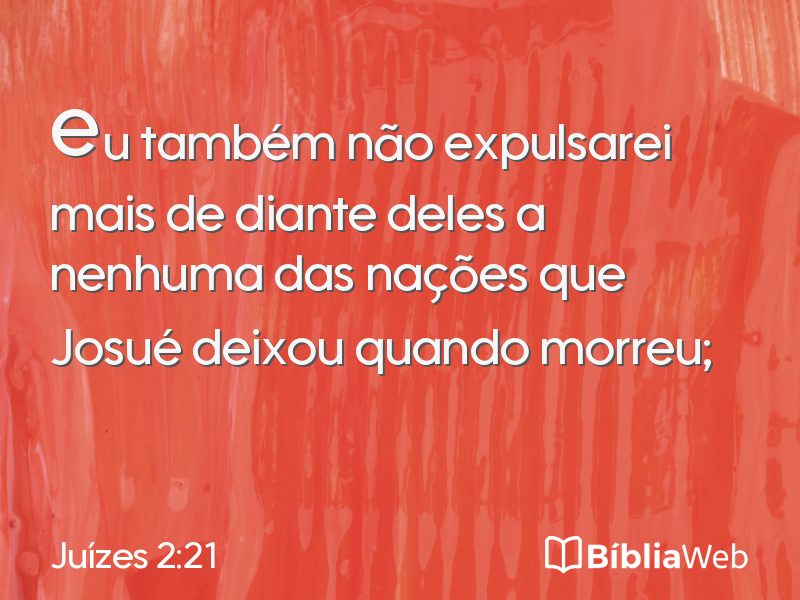 Juízes 2:21 em imagem para compartilhar