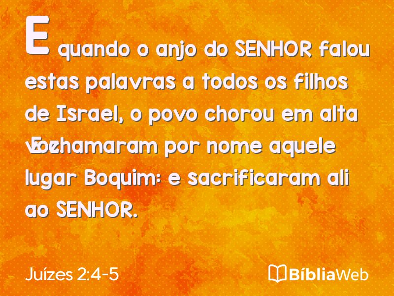 Juízes 2:4-5 em imagem para compartilhar