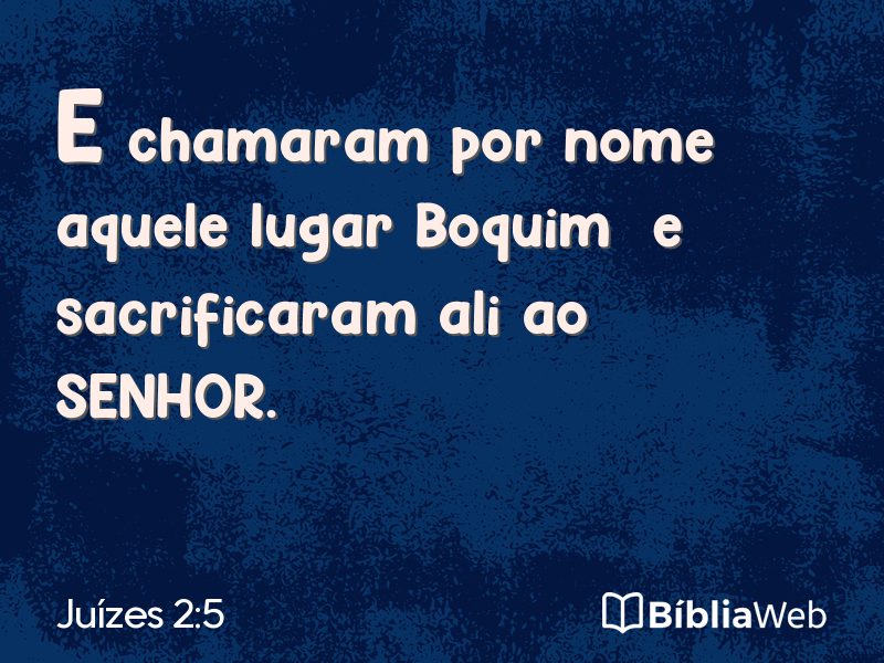 Juízes 2:5 em imagem para compartilhar