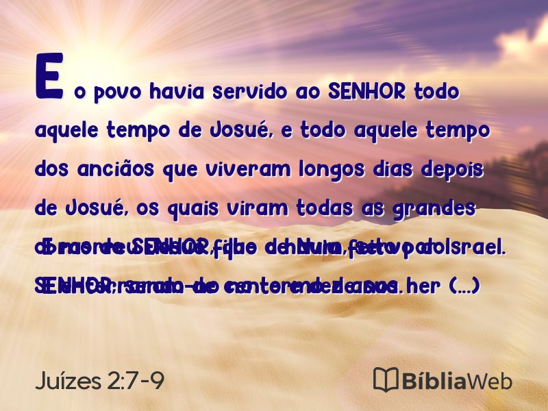 Juízes 2:7-9 em imagem para compartilhar