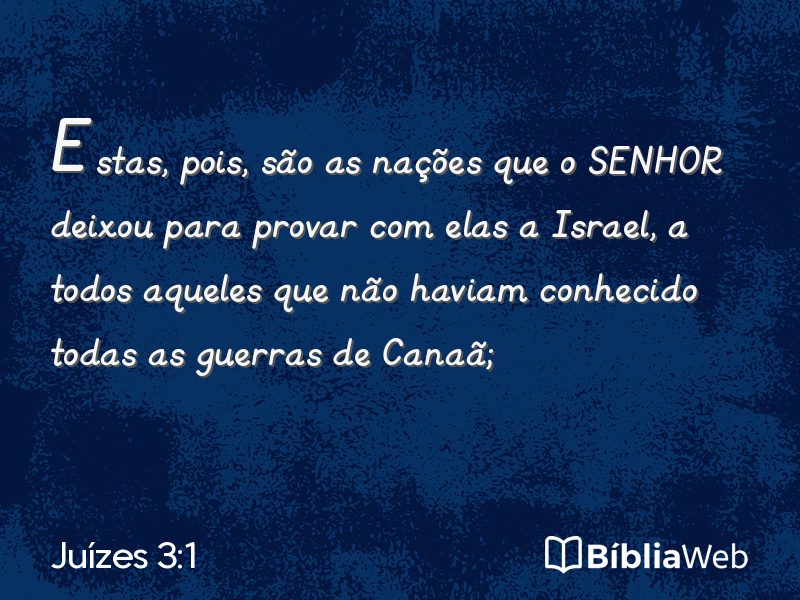 Juízes 3:1 em imagem para compartilhar
