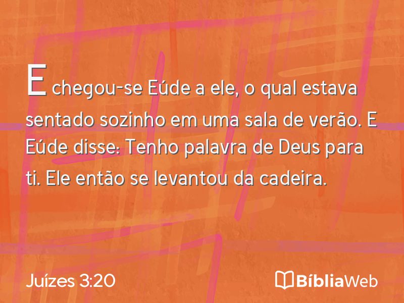 Juízes 3:20 em imagem para compartilhar