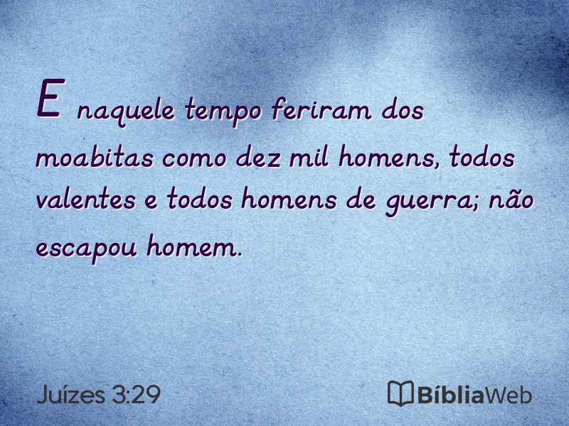 Juízes 3:29 em imagem para compartilhar