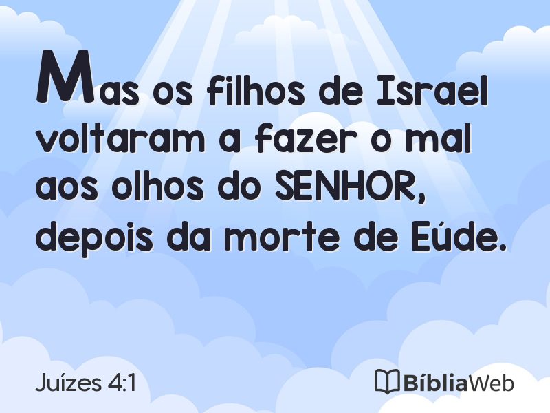 Juízes 4:1 em imagem para compartilhar