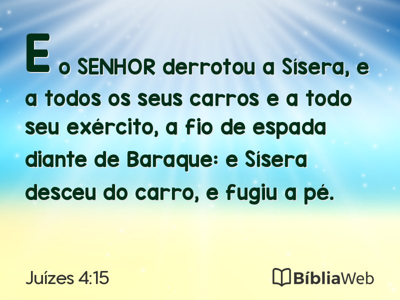 Juízes 4:15 em imagem para compartilhar