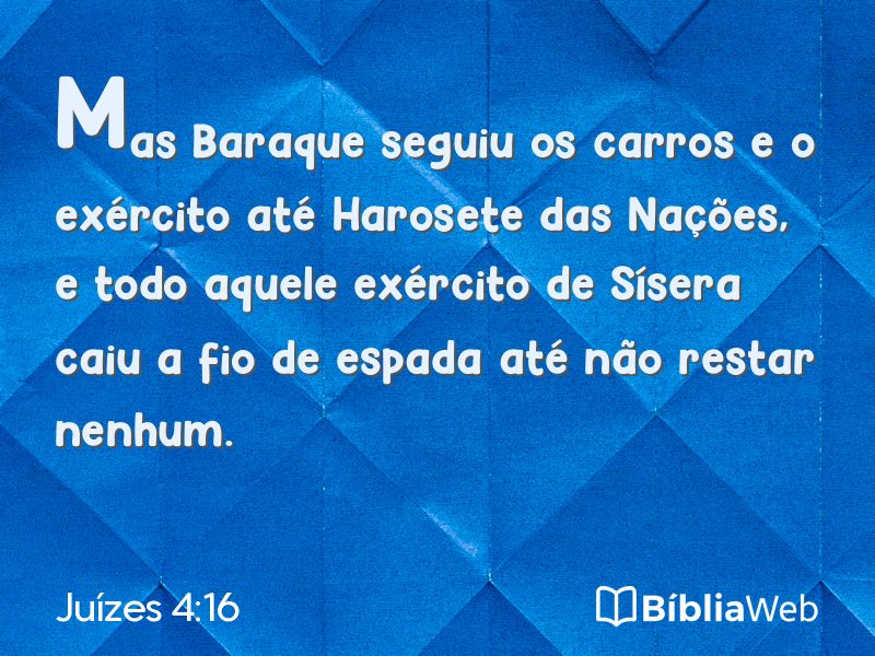 Juízes 4:16 em imagem para compartilhar